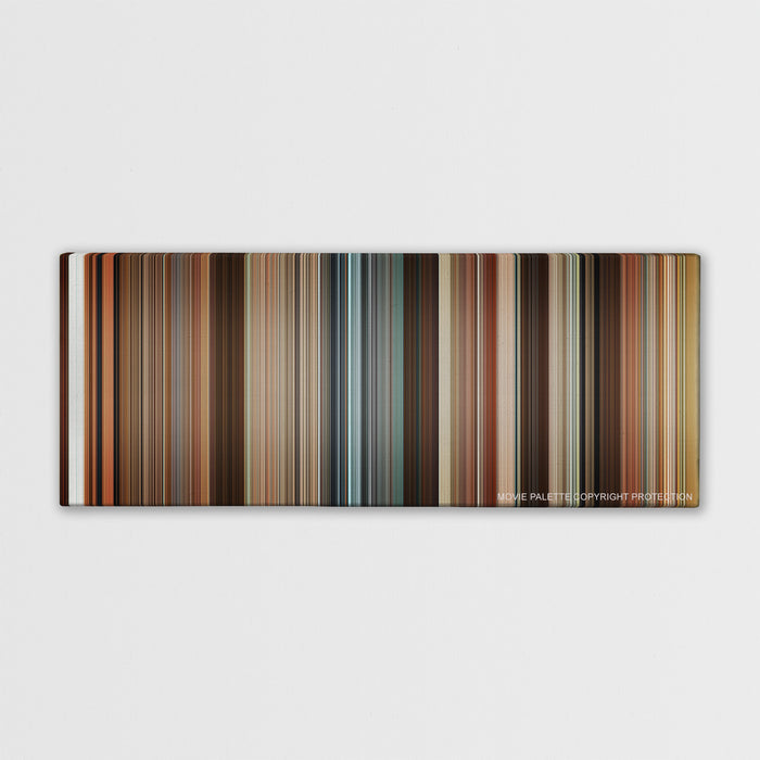Juno color palette canvas print: thousands of thin vertical stripes of color