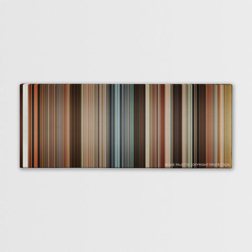 Juno color palette canvas print: thousands of thin vertical stripes of color