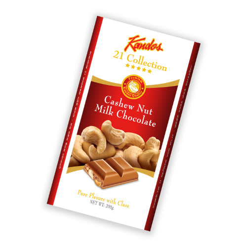 Kandos Cashew Nut Milk Chocolate 180g | 21 Collection Five Star