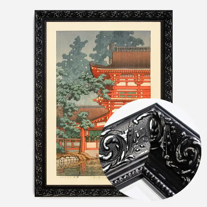 21x30cm | 8¼ x 11¾in / Black Ornate Frame
