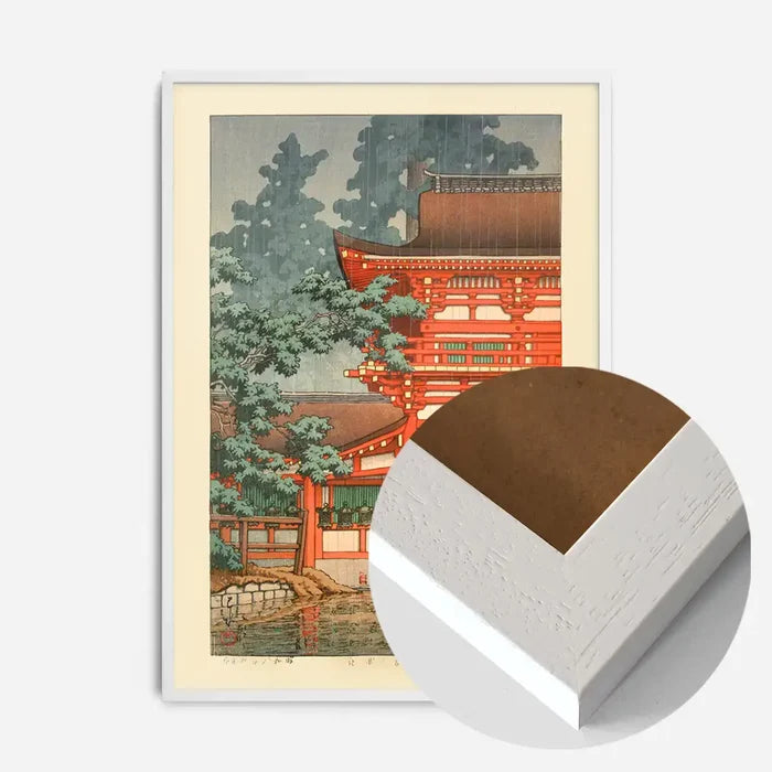 21x30cm | 8¼ x 11¾in / White Wood Frame