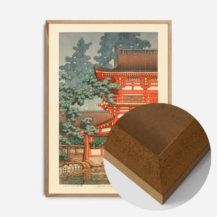 21x30cm | 8¼ x 11¾in / Oak Wood Frame