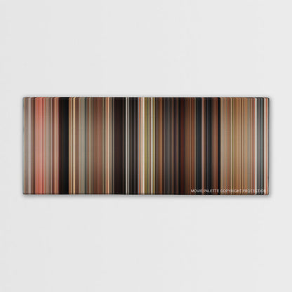 Knight and Day color palette canvas print: thousands of thin vertical stripes of color