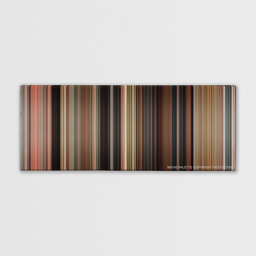 Knight and Day color palette canvas print: thousands of thin vertical stripes of color