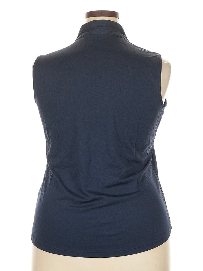 Lady Hagen Midnight Navy Sleeveless Golf Polo Size XXL