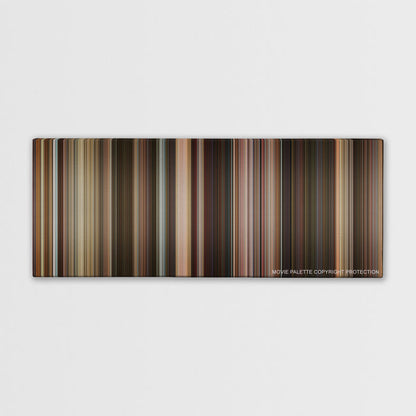 Last Vegas color palette canvas print: thousands of thin vertical stripes of color