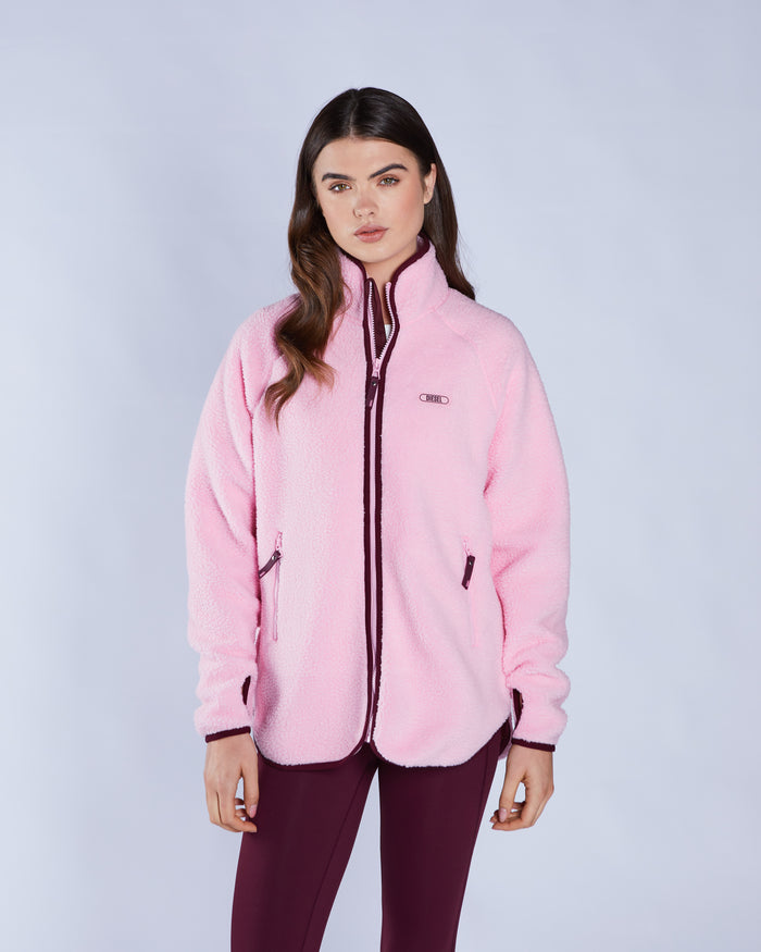 Laura Fleece Zipper Blossom Pink