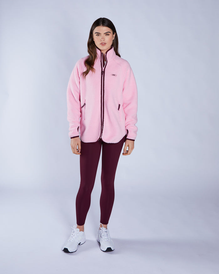 Laura Fleece Zipper Blossom Pink