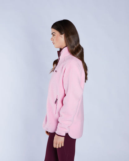 Laura Fleece Zipper Blossom Pink