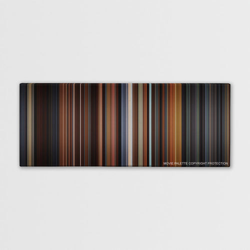 Little Women color palette canvas print: thousands of thin vertical stripes of color