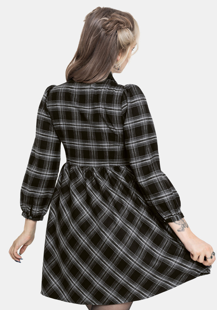 Lochan Check Mini Shirt Dress