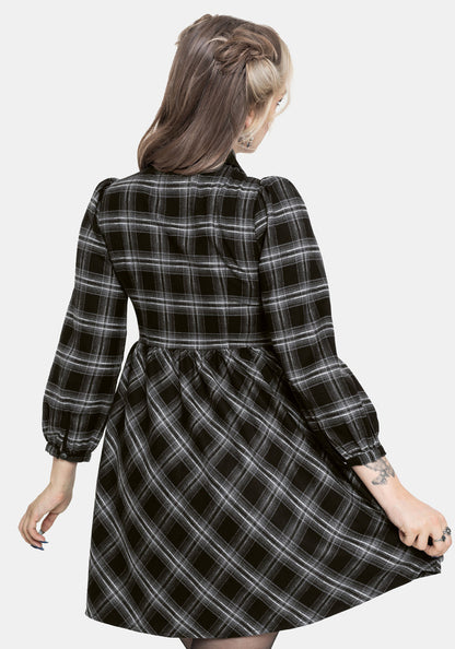 Lochan Check Mini Shirt Dress