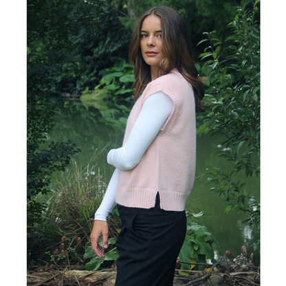 Lothlorian - Alpaca Plain Crew Neck Vest
