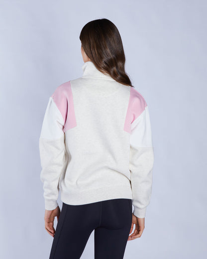 Lucy Half zip Multi Marl