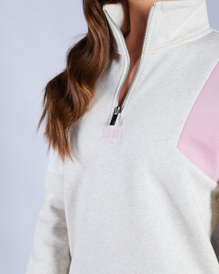 Lucy Half zip Multi Marl
