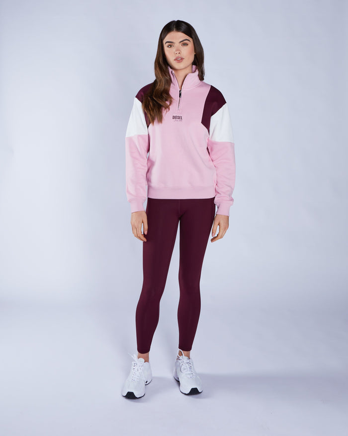 Lucy Half zip Multi Pink