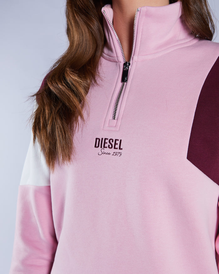 Lucy Half zip Multi Pink
