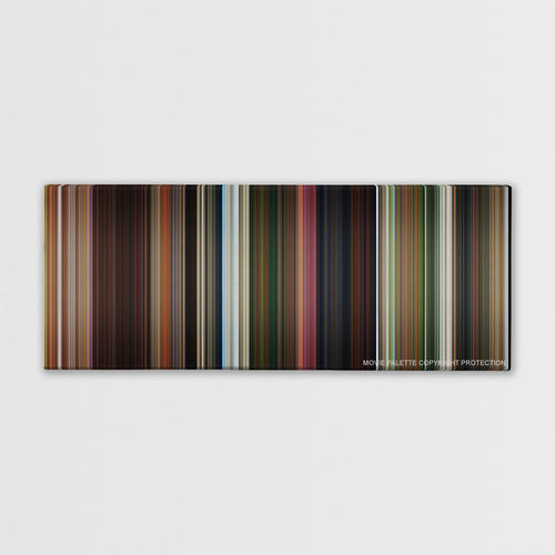 Madagascar color palette canvas print: thousands of thin vertical stripes of color