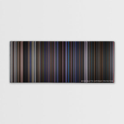 Magnolia color palette canvas print: thousands of thin vertical stripes of color