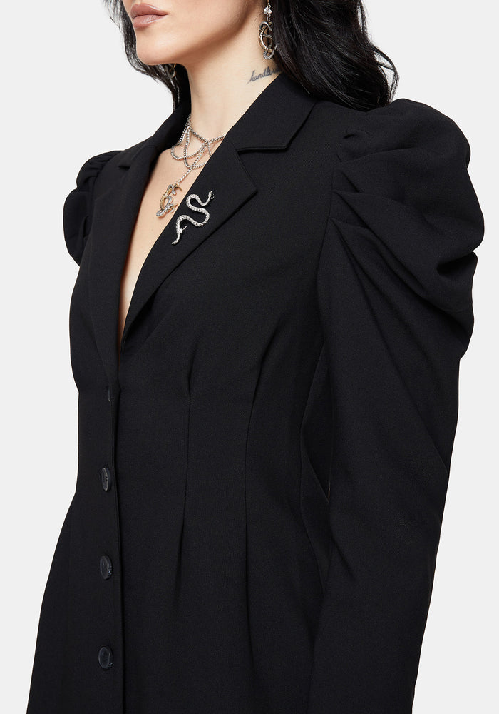 Maura Tailored Double Layered Blazer Dress