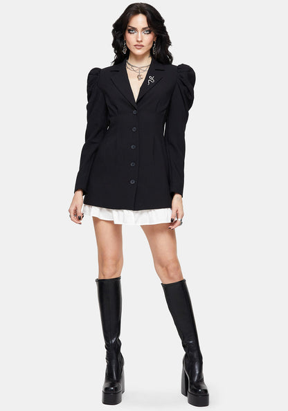 Maura Tailored Double Layered Blazer Dress