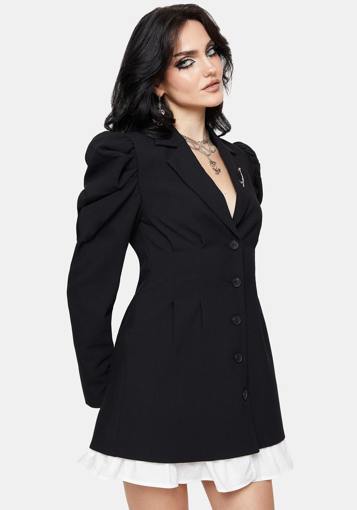 Maura Tailored Double Layered Blazer Dress