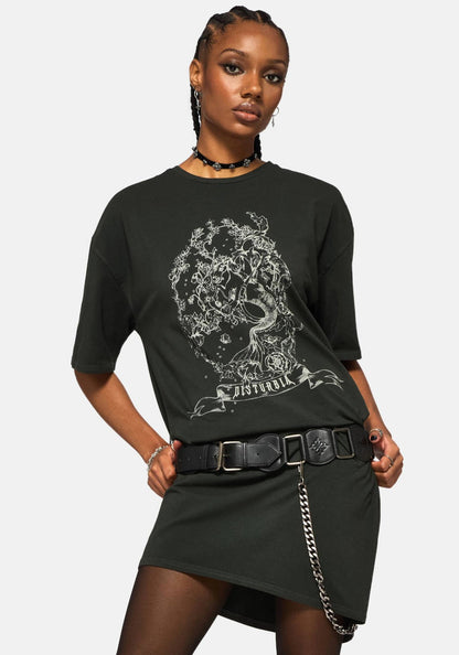 Merunicorn Enchanted Forest Printed Tee Dress