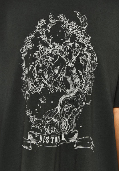 Merunicorn Enchanted Forest Printed Tee Dress