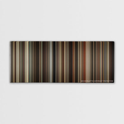 Milk color palette canvas print: thousands of thin vertical stripes of color