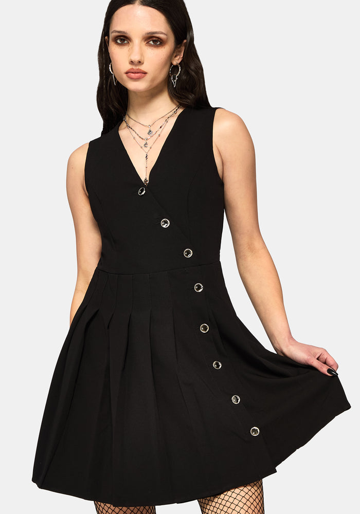 Moonage Asymmetric Sleeveless Mini Dress