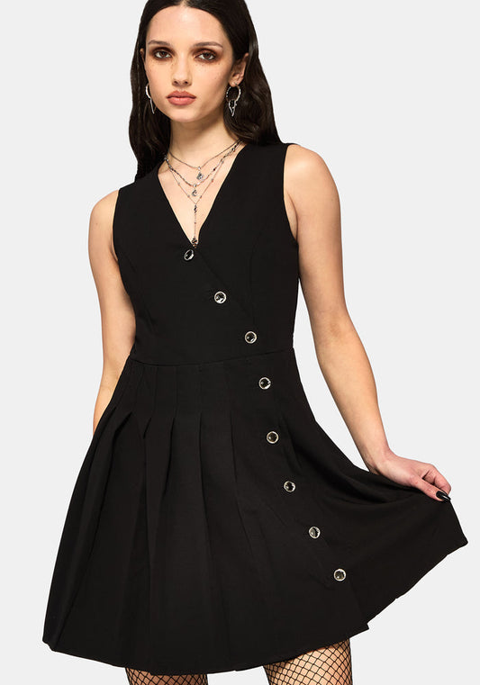 Moonage Asymmetric Sleeveless Mini Dress