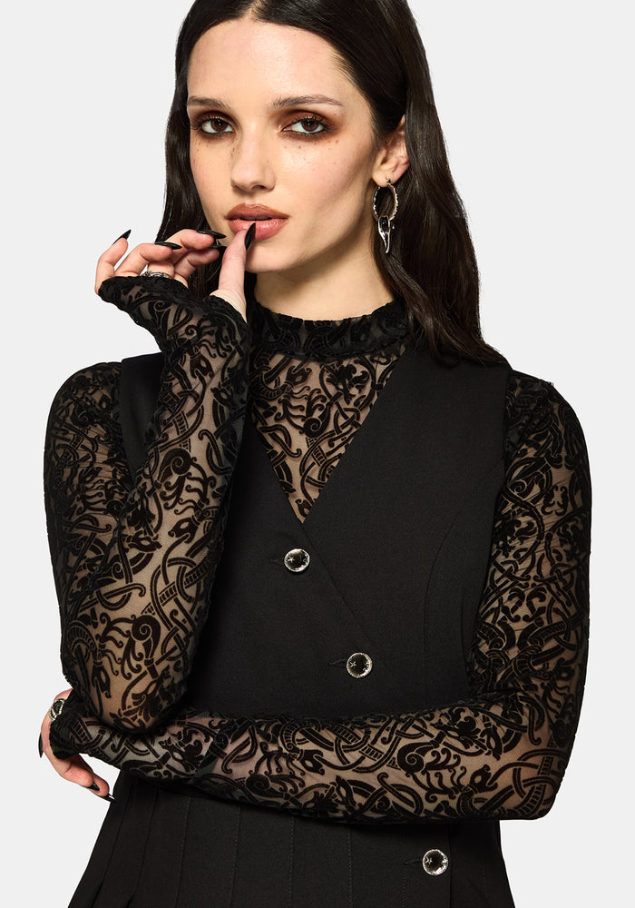 Moonage Asymmetric Sleeveless Mini Dress