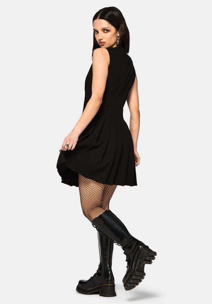 Moonage Asymmetric Sleeveless Mini Dress