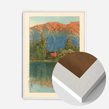 21x30cm | 8¼ x 11¾in / White Wood Frame