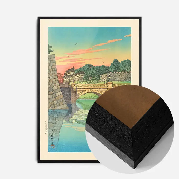 21x30cm | 8¼ x 11¾in / Black Wood Frame