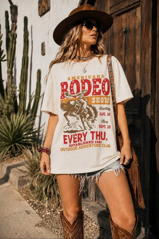 Americana Rodeo show graphic tee