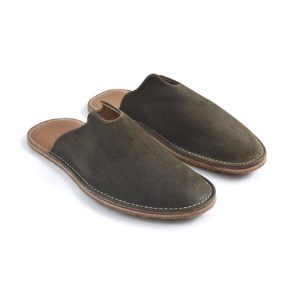 Mr. Grumpy Leather Slippers