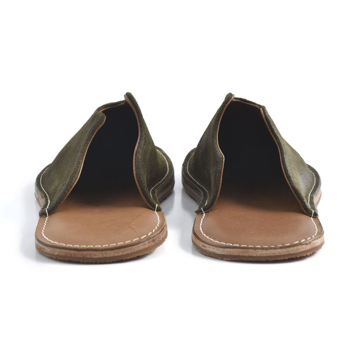 Mr. Grumpy Leather Slippers