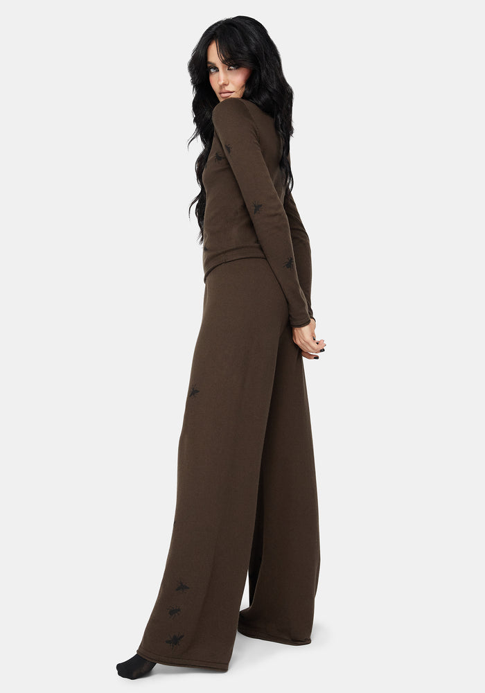Mythidra Bug Printed Lounge Knit Trousers