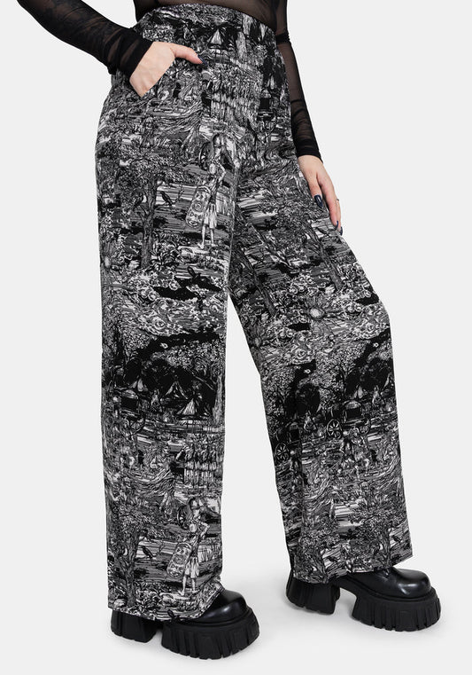 Nara Boudicca Printed Wide Leg Trouser