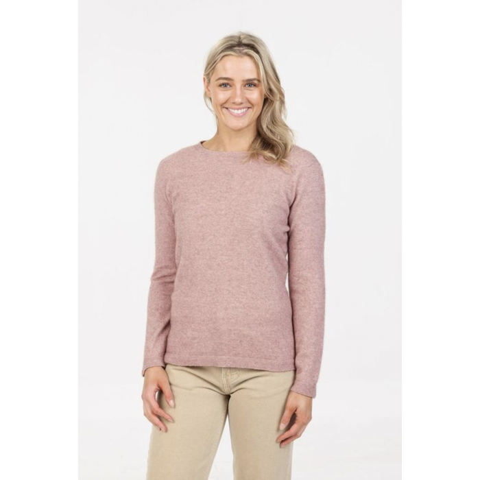 Native World - Merino & Possum Crew Plain Sweater (NB682)Lily