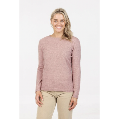 Native World - Merino & Possum Crew Plain Sweater (NB682)Lily