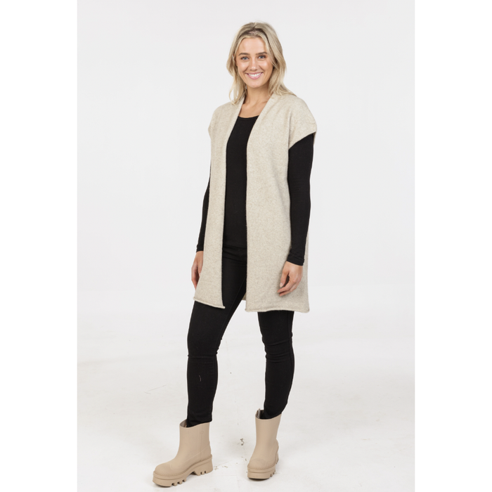 Native World - Merino & Possum Possum Gillet (NB890)Natural