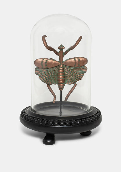 Nerissa Bug In Jar - Bronze & Green