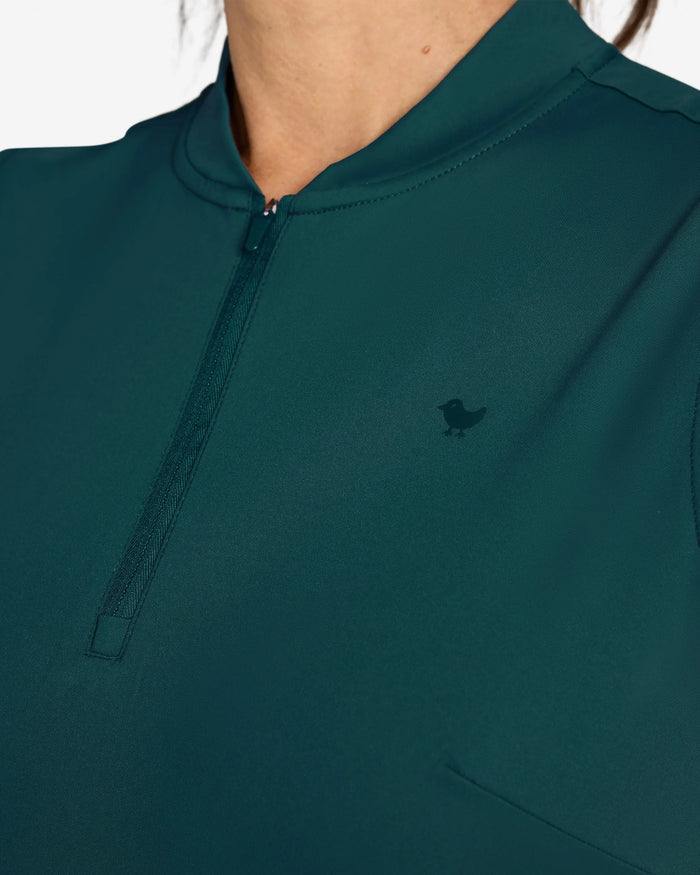 New Bad Birdie Women's Blade Sleeveless Golf Polo - Lush Green