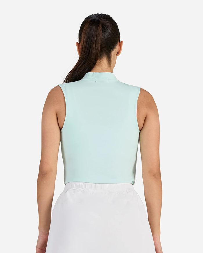 New Bad Birdie Women's Blade Sleeveless Golf Polo - Minty Fresh