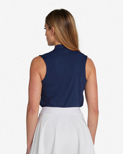 New Bad Birdie Women's Navy Blade Performance Golf Polo