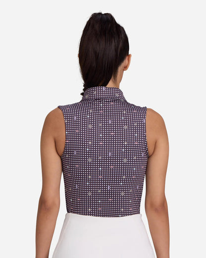New Bad Birdie Women's Throwing Darts Sleeveless Golf Polo