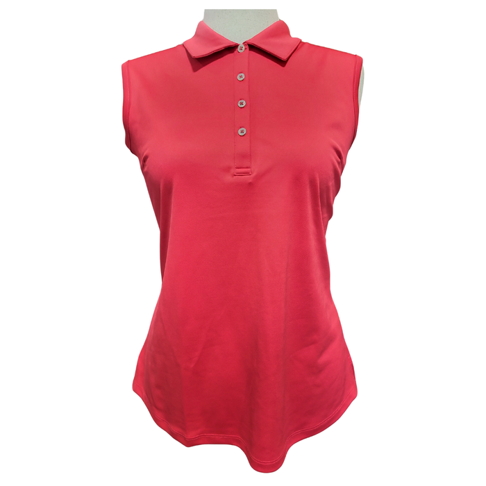 New Bermuda Sands Women's Gigi Sleeveless Golf Polo Size L MSP$65