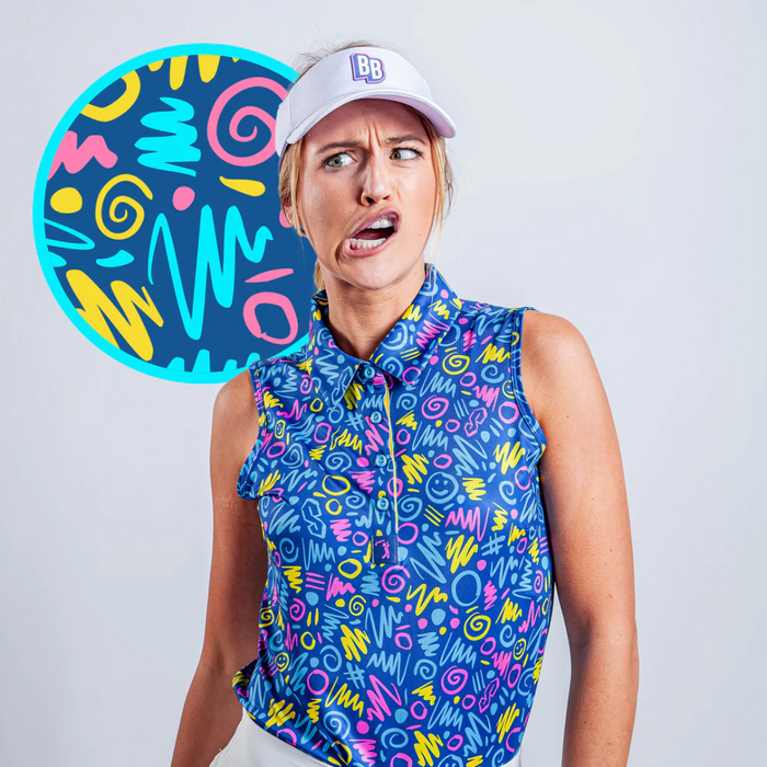 New Bogey Bros  Golf Co Sleeveless Polo - Booyah